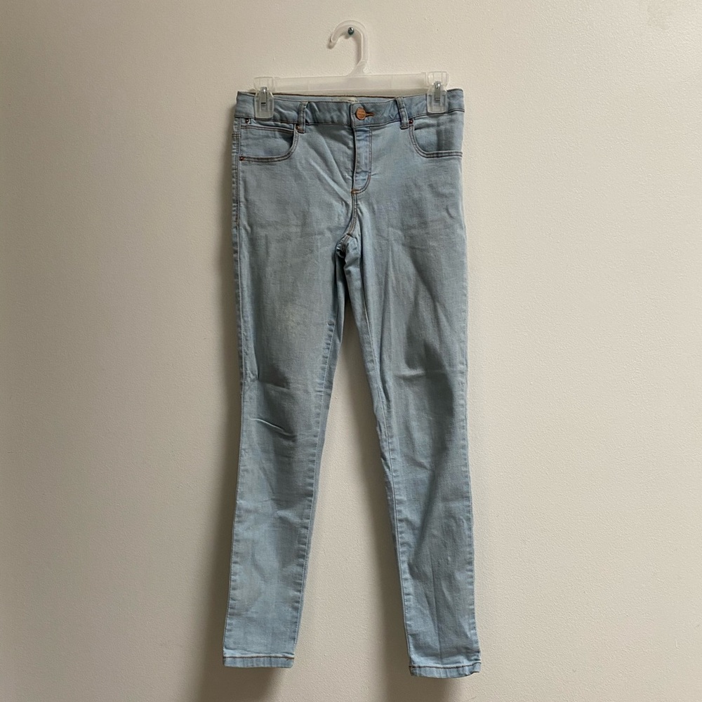 Zara Girls Super Light Wash Jeggings 13-14